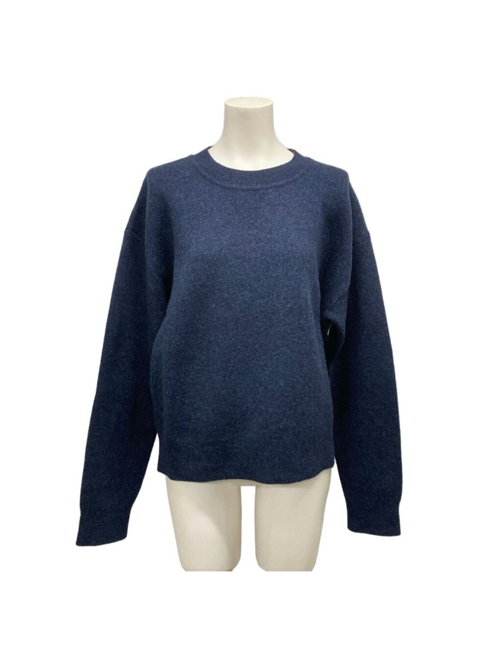 Dior Long Sleeve Sweater I Navy Crew Neck Boxy 42